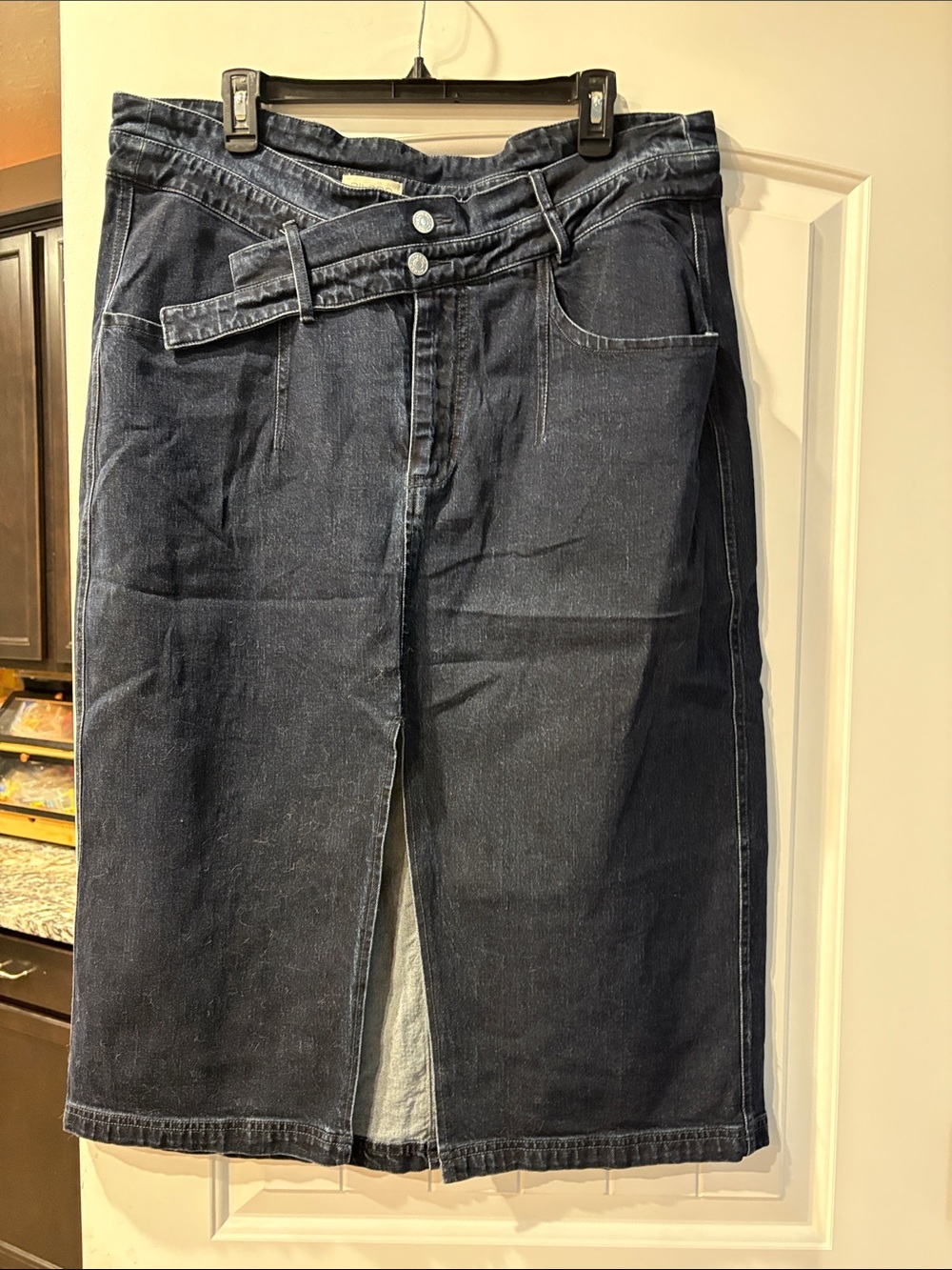 Pilcro Dark Blue Denim Skirt
